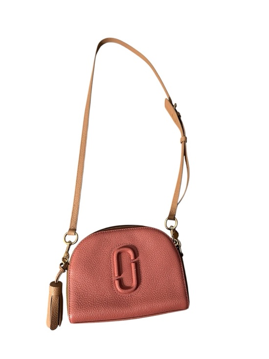 Marc Jacobs Other - Marc Jacobs Coral Pink Leather Crossbody with Tan Strap